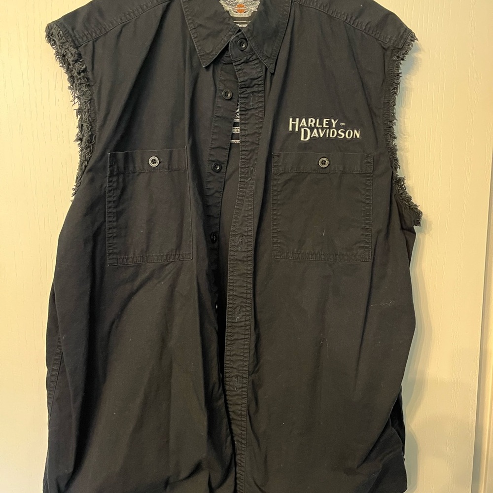 Harley-Davidson Black Sleeveless Jacket